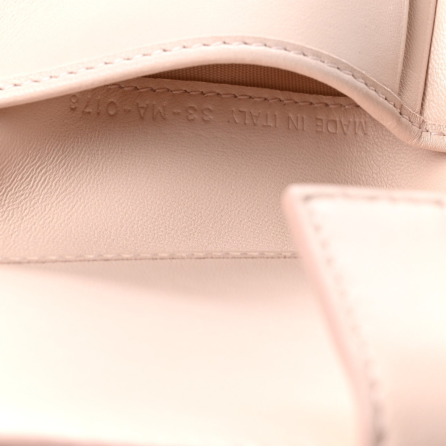 Lambskin Cannage Lady Dior Eden Wallet Rose Poudre