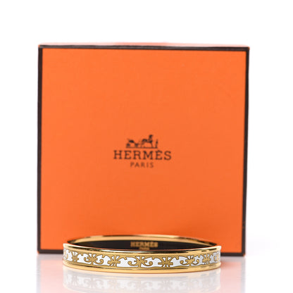 Hermes Enamel Printed Narrow Balcons Du Guadalquivir Bracelet 62 5 of 5