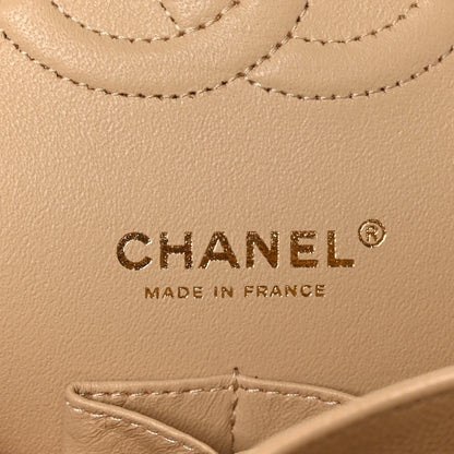 Chanel Caviar Quilted Medium Double Flap Light Beige 6 of 10