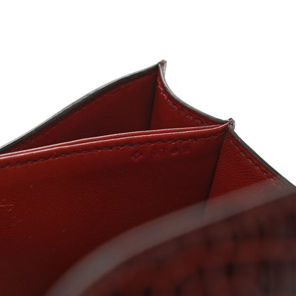 Hermes Shiny Alligator Lizard Marquette Constance 18 Bourgogne Rouge Moyen 7 of 10