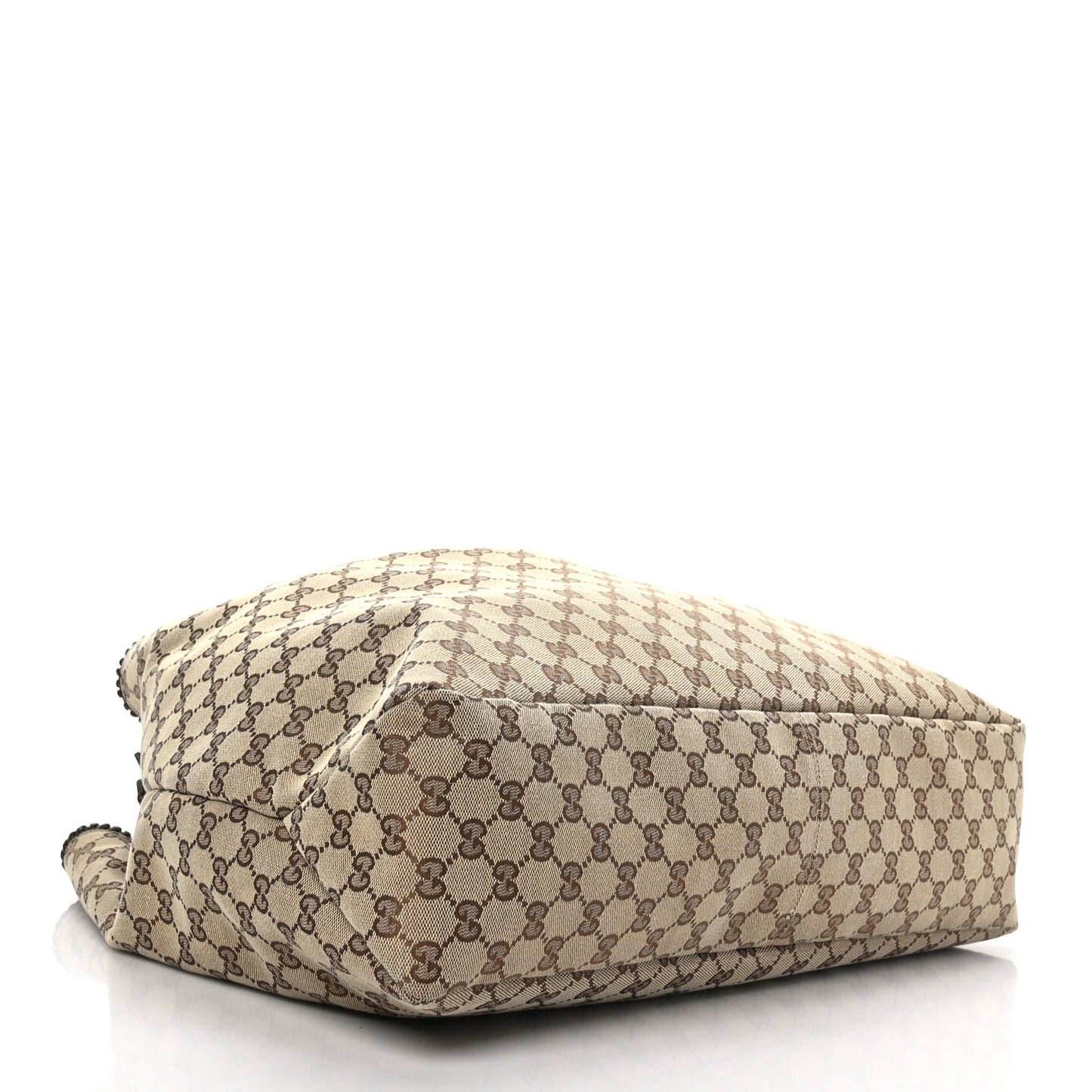Monogram Large Horsebit Chain Hobo Dark Brown