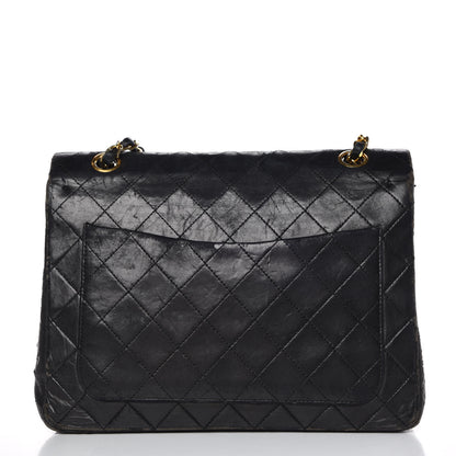 Chanel Lambskin Quilted Medium Double Flap Black 29 of 32