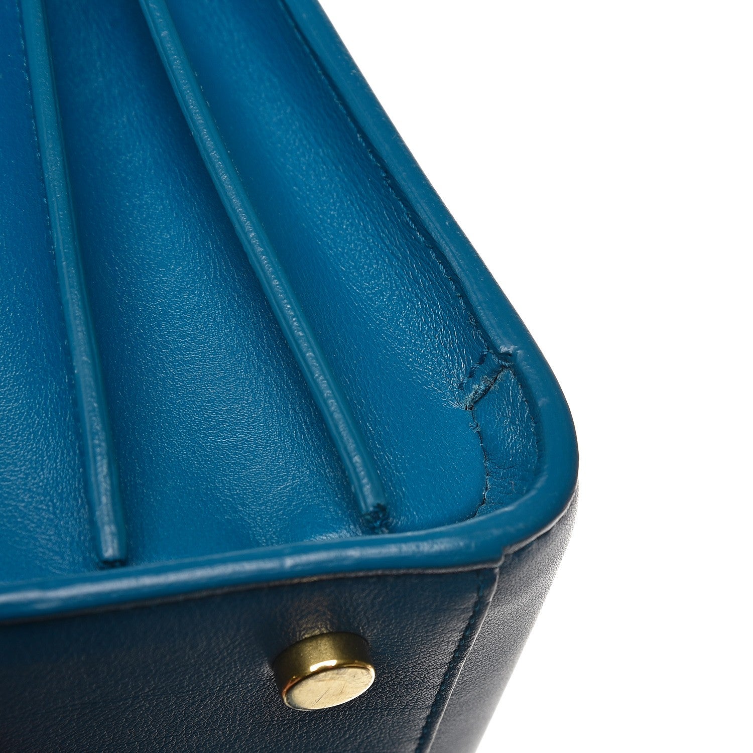 Saint Laurent Calfskin Baby Sac De Jour Indigo 12 of 13