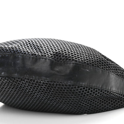 Christian Dior Leather Perforated Hobo Black 10 of 17