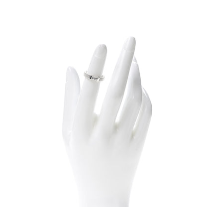 Tiffany Sterling Silver Diamond Narrow Somerset Ring 50 5.25 2 of 4