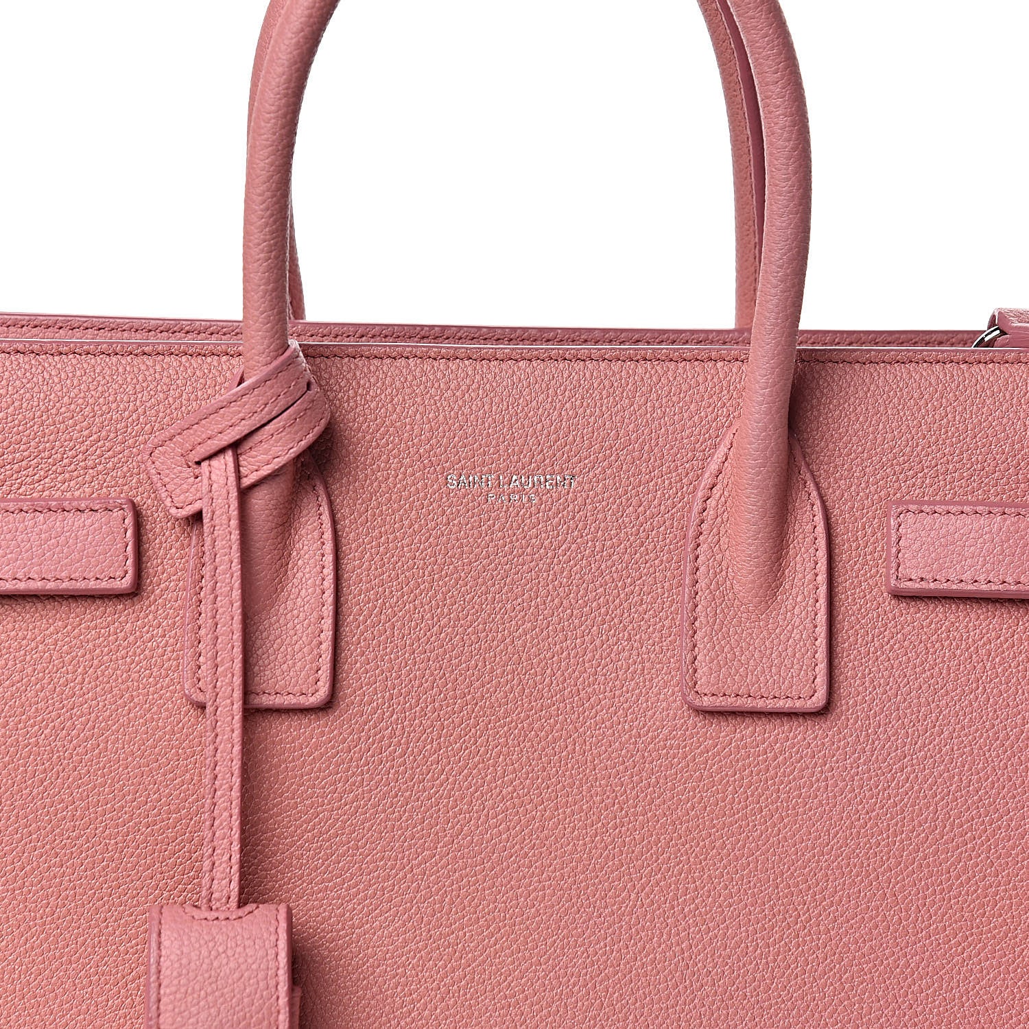 Saint Laurent Grained Calfskin Baby Sac De Jour Dark Rose 10 of 10
