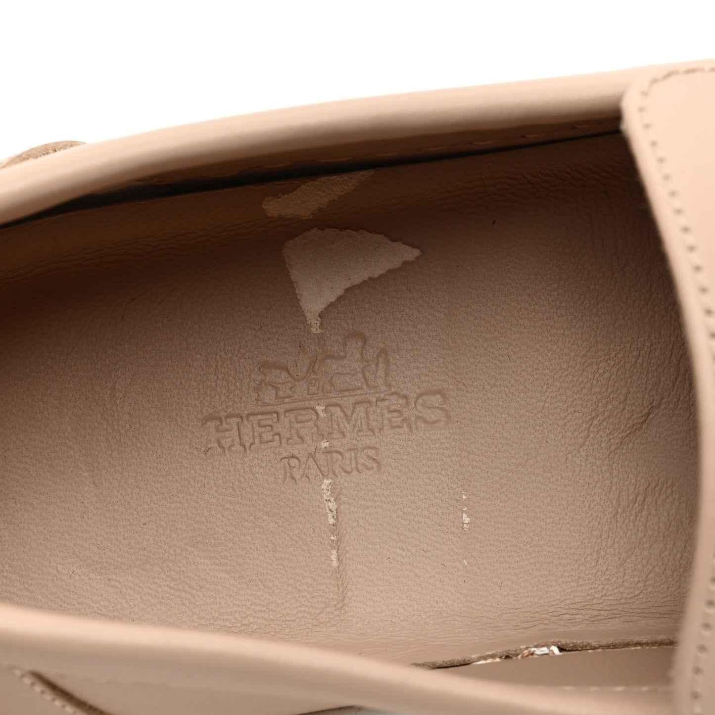 Calfskin Game Slip On Sneakers 37.5 Beige Nude