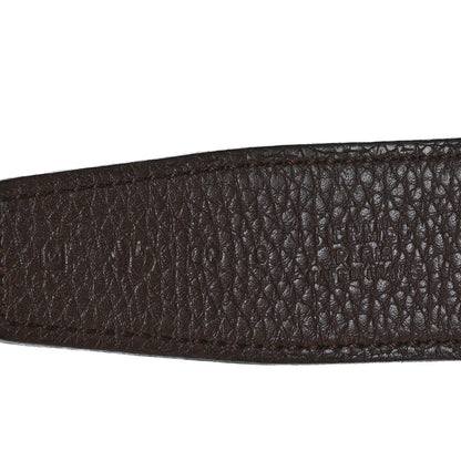 Hermes Swift Togo 32mm H Belt 95 Black Chocolate 3 of 6