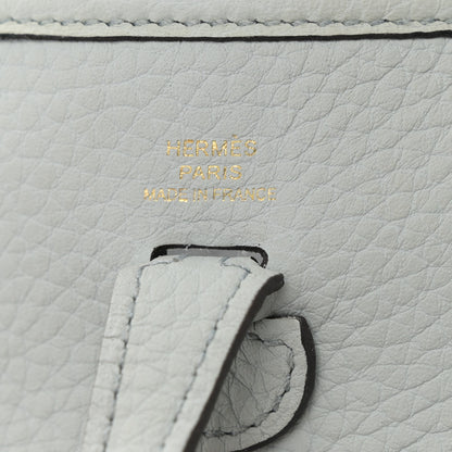 Hermes Taurillon Clemence Amazone Evelyne TPM Bleu Pale Etain 6 of 11