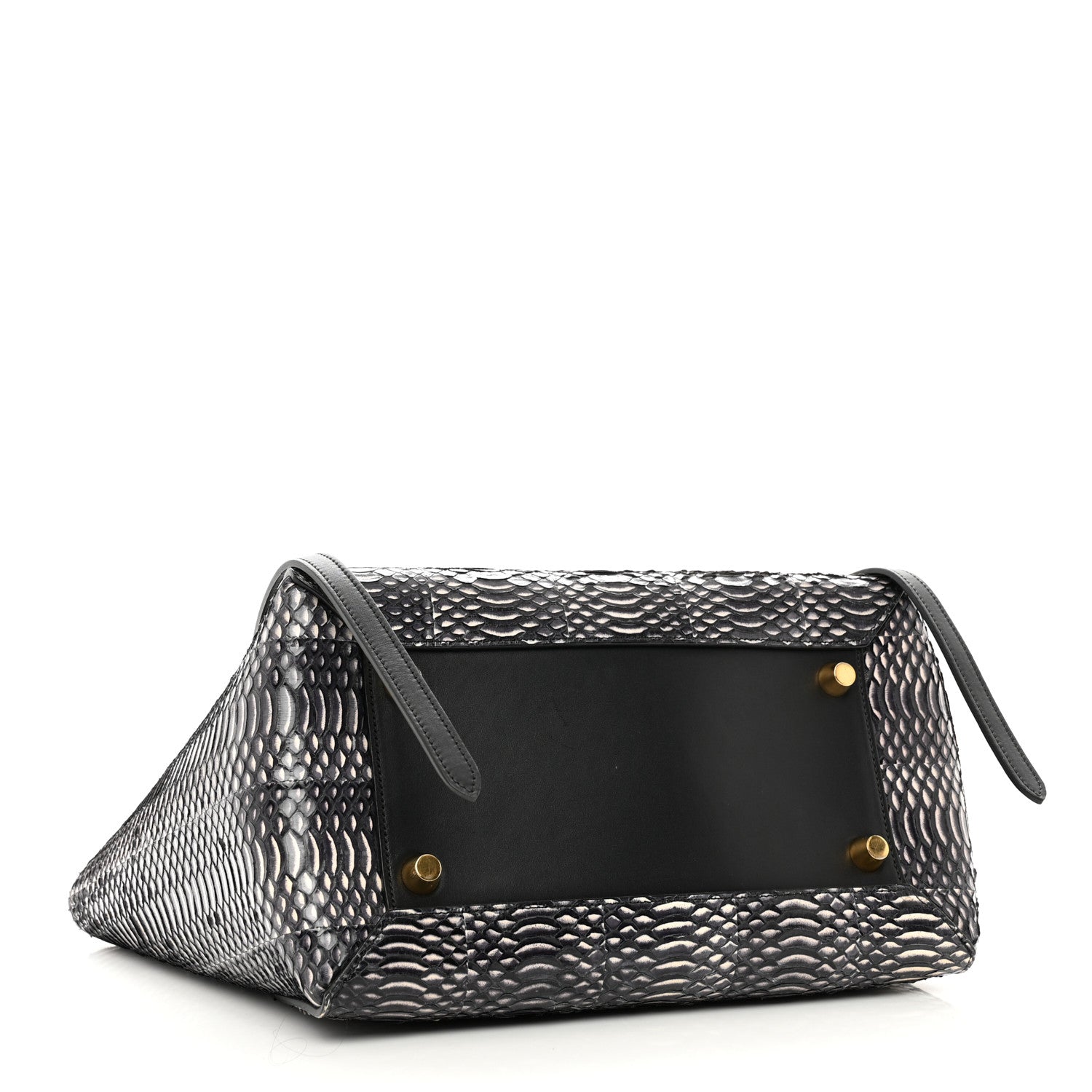 Celine Watersnake Mini Belt Bag White Black 4 of 11