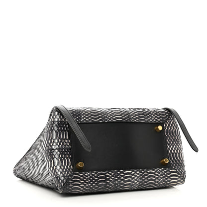 Celine Watersnake Mini Belt Bag White Black 4 of 11