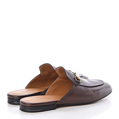 Gucci Calfskin Womens Princetown Slippers 39 Fondente Brown 4 of 15