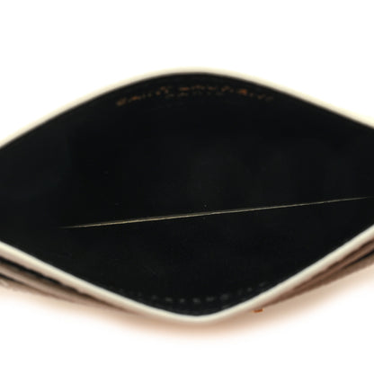 Saint Laurent Grain De Poudre Matelasse Chevron Card Case Crema Soft 5 of 6