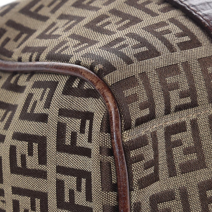 Fendi Zucchino Vitello Small Boston Mogano Panna Bruciato 9 of 12
