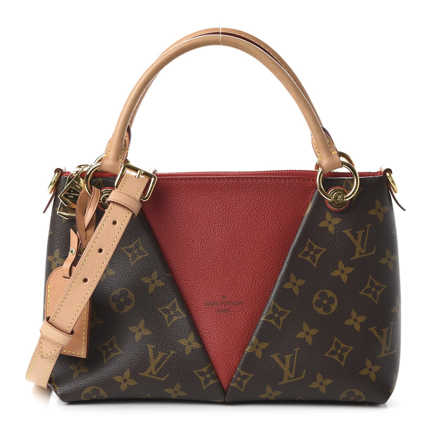 Monogram V Tote BB Cherry