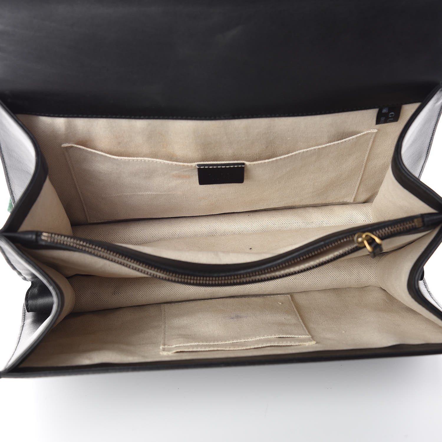 Gucci Calfskin Bamboo Web Large Dionysus Top Handle Bag Black Bright Evergreen Hibiscus Red 9 of 17
