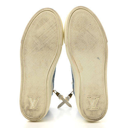 Louis Vuitton Denim Monogram Stellar Sneaker Boots 37 Bleu Jeans Blue 5 of 11