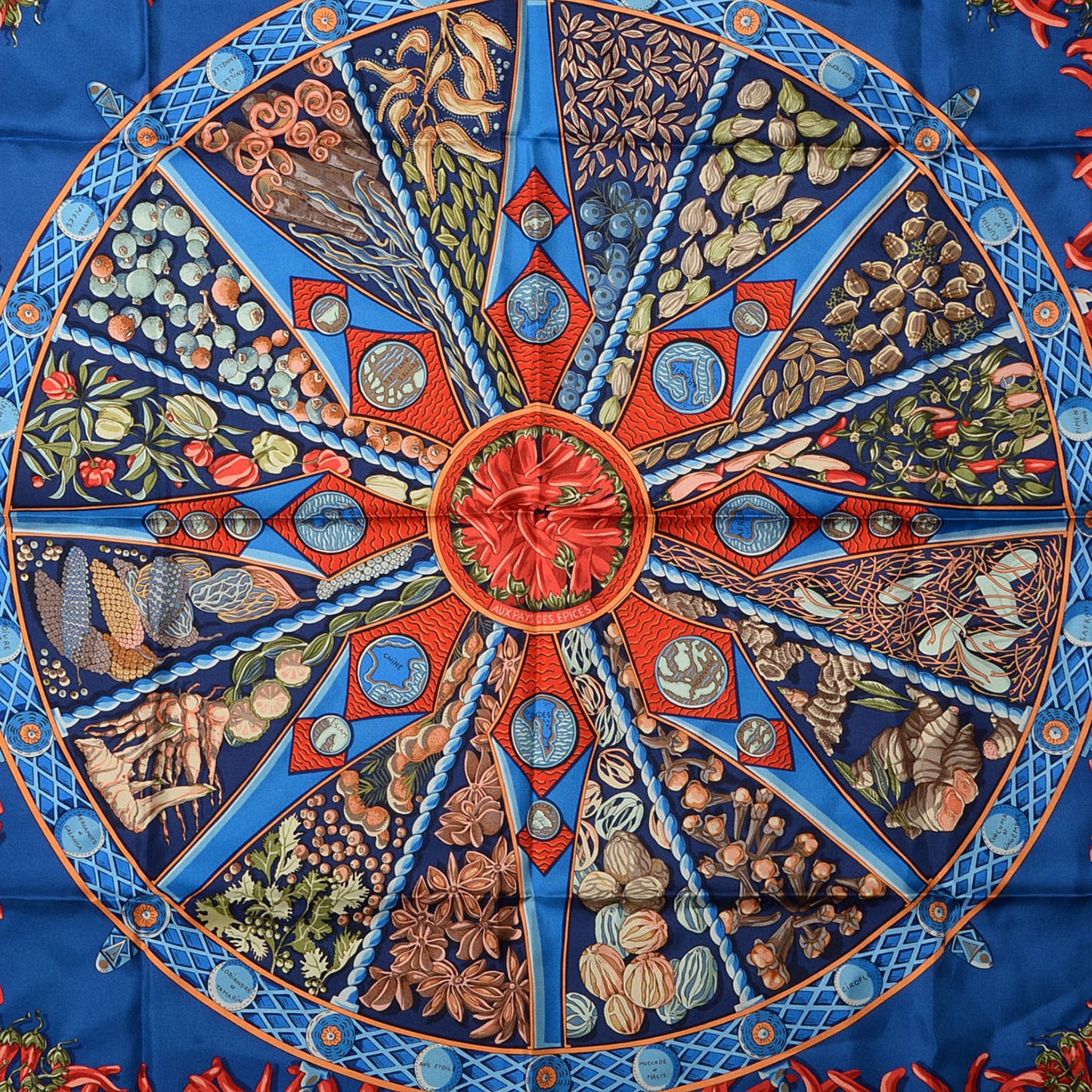 Silk Aux Pays Des Epices Scarf 90