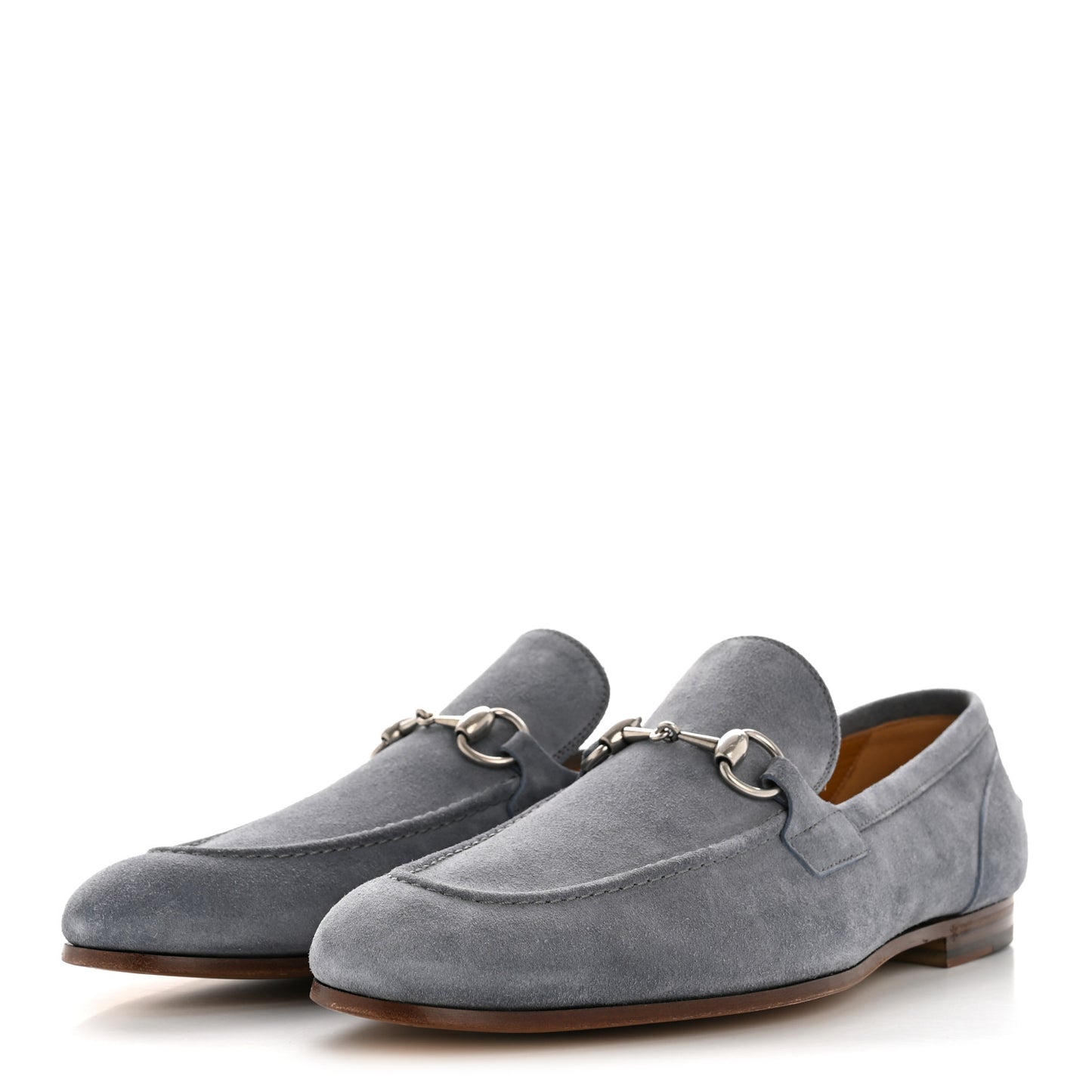 Suede Horsebit Mens Jordaan Loafers 8.5 Foggy Grey