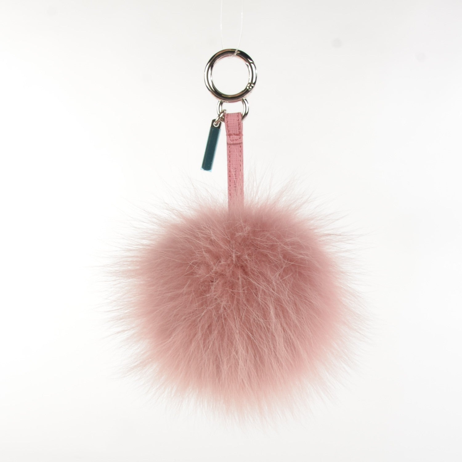 Fendi Fox Fur Vitello Elite Pom Pom Bag Charm Rosa 3 of 6