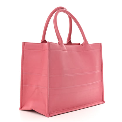 Christian Dior Calfskin Embossed Medium Book Tote Pink 3 of 10