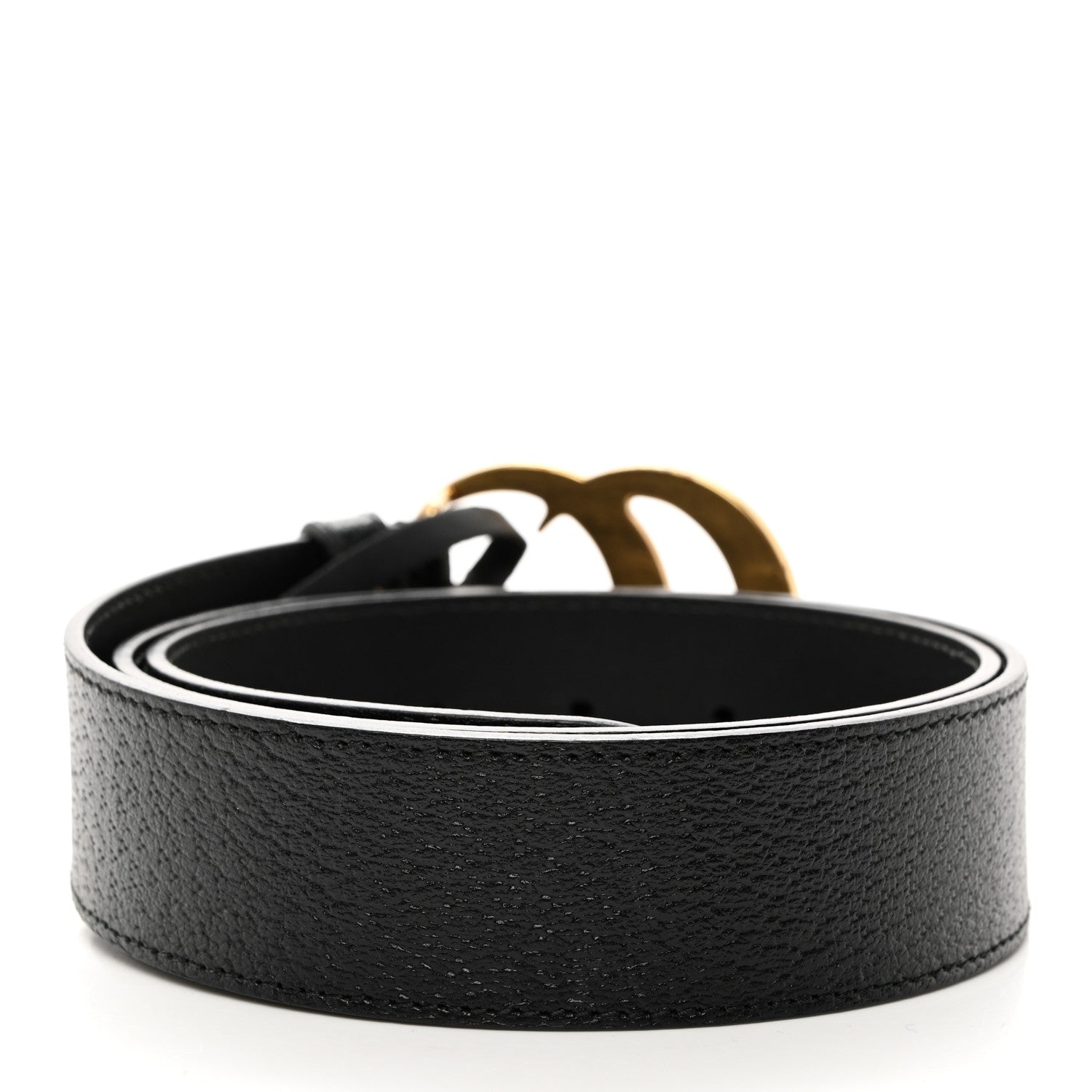Gucci Textured Calfskin Double G 40mm Belt 90 36 Black 2 of 6