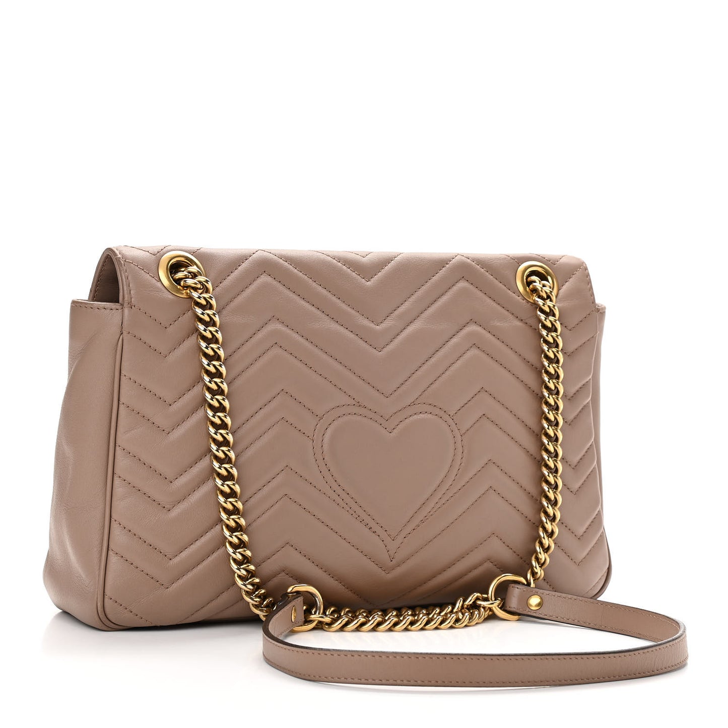 Calfskin Matelasse Medium GG Marmont Shoulder Bag Porcelain Rose