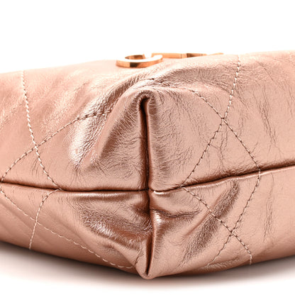 Chanel Metallic Calfskin Quilted Mini Chanel 22 Copper 9 of 9
