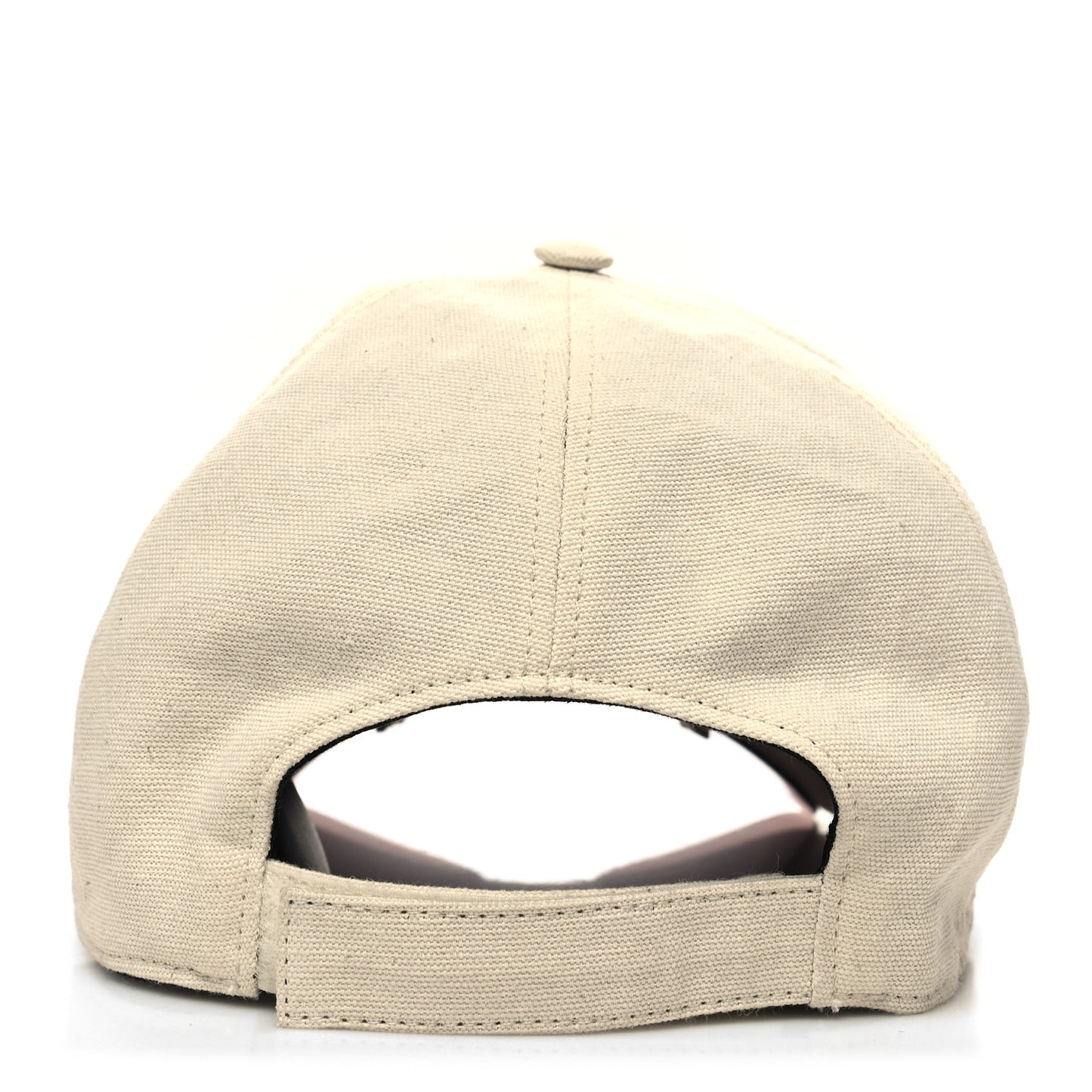 Cotton Calfskin Fs Fendi Eyecap Hat Beige