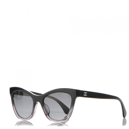 Chanel Polarized Acetate CC Cat Eye Summer Sunglasses 5350 Black 1 of 8