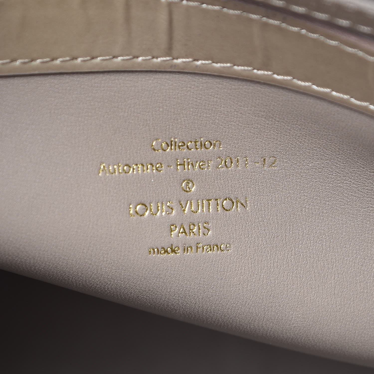 Louis Vuitton Patent Lambskin Fascination Lockit Gris 6 of 9