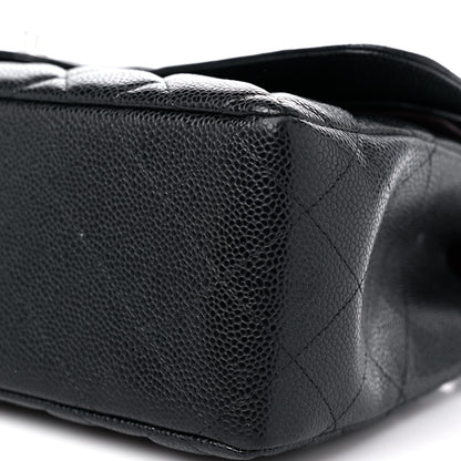 Chanel Caviar Quilted Jumbo Double Flap Black 9 of 14
