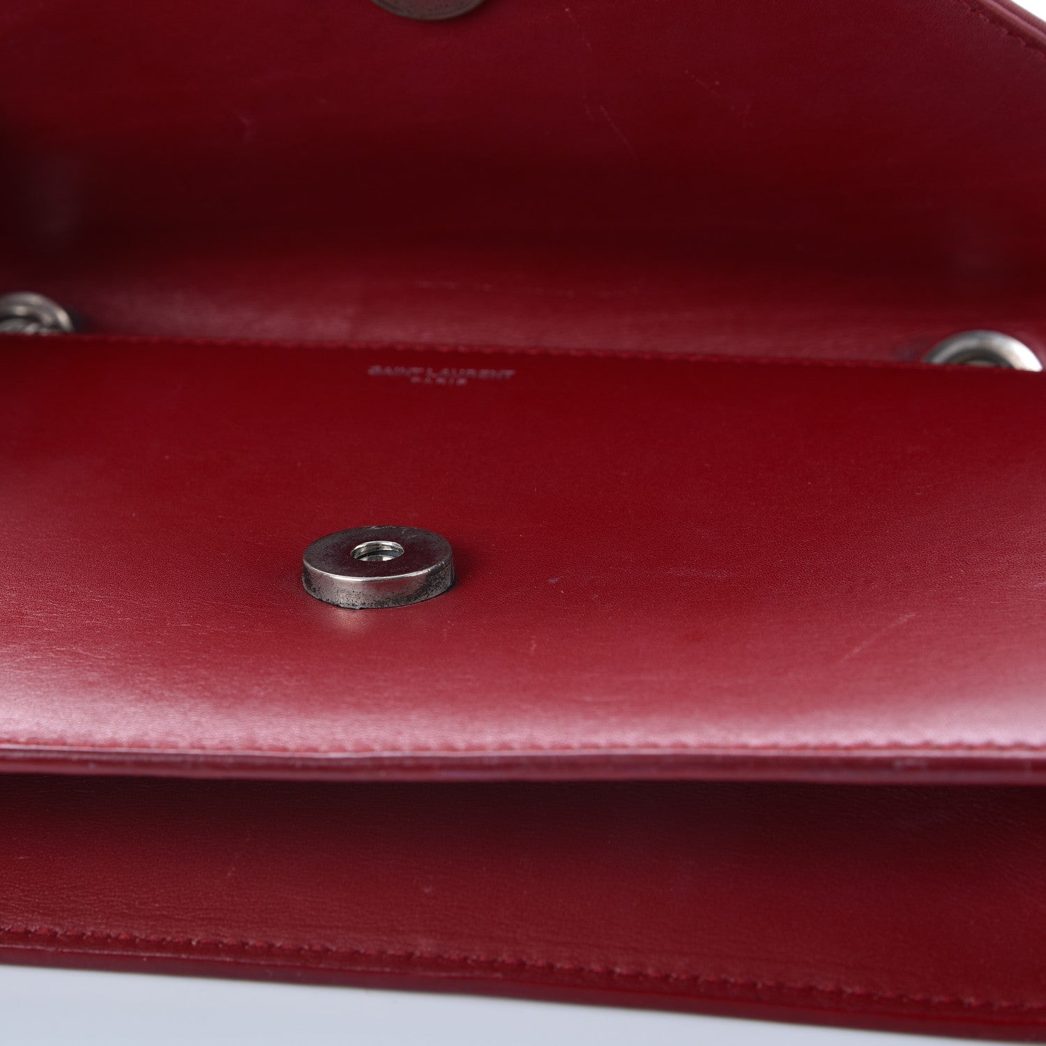 Saint Laurent Calfskin Small Betty Red 27 of 28
