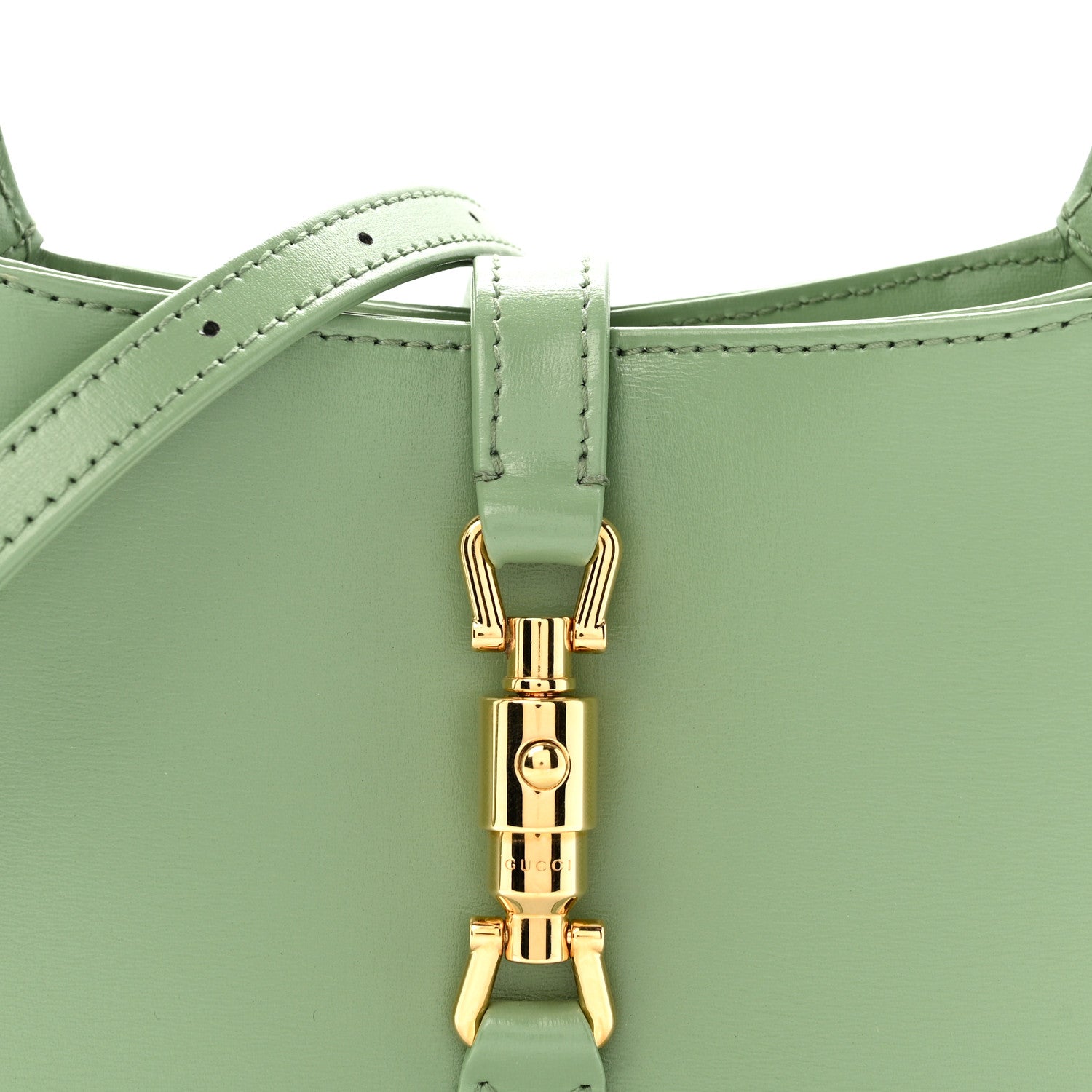 Gucci Boarded Dyana Lux Calfskin Mini Jackie 1961 Hobo Green Soil Grass 8 of 11