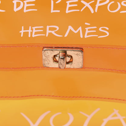 Hermes Vinyl Souvenir De L'Exposition Kelly Orange 11 of 11