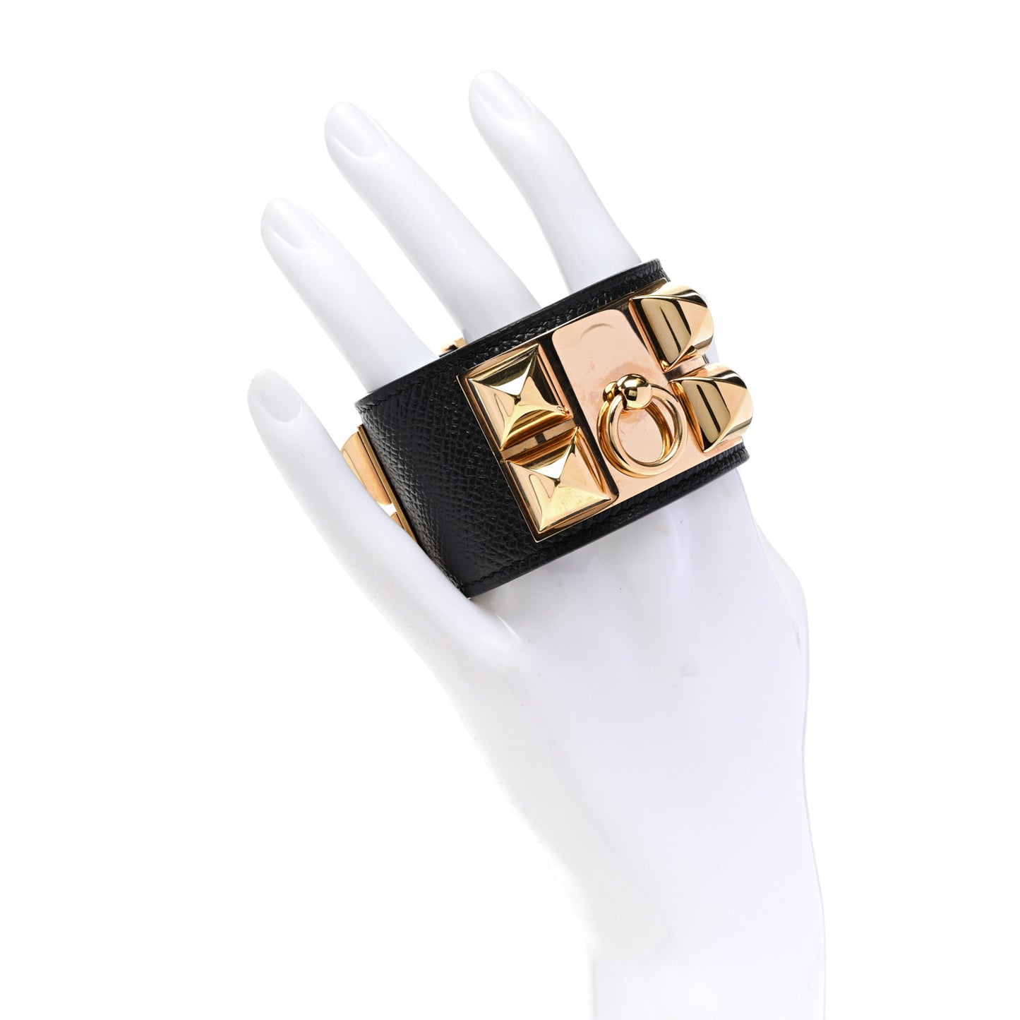 Epsom Collier de Chien CDC Bracelet S Black