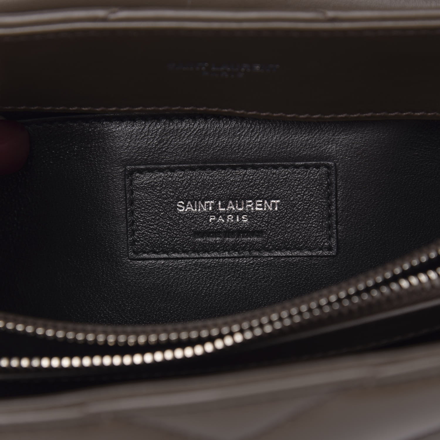 Saint Laurent Calfskin Y Quilted Monogram Small Loulou Chain Satchel Faggio 7 of 9