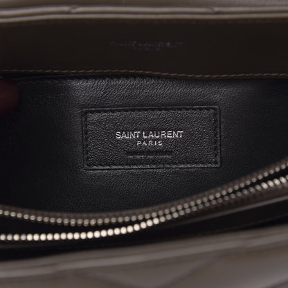 Saint Laurent Calfskin Y Quilted Monogram Small Loulou Chain Satchel Faggio 7 of 9