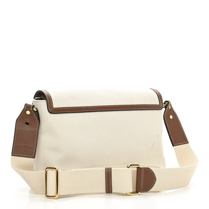 Burberry Canvas Horseferry Print Note Crossbody Bag Natural Tan 3 of 12