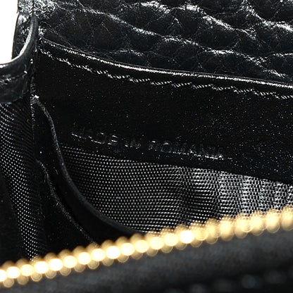 Burberry Pebbled Leather Madison Clutch Black 7 of 8