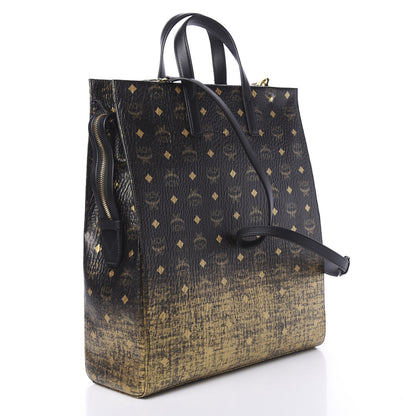 MCM Gradation Visetos Medium Tote Black Gold 3 of 10