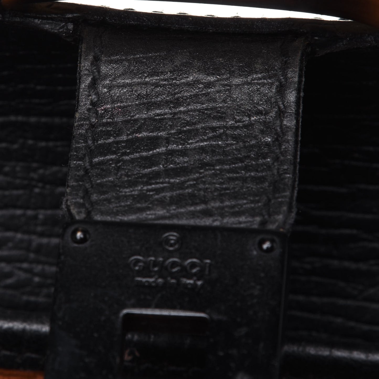 Calfskin Bamboo Bullet Black