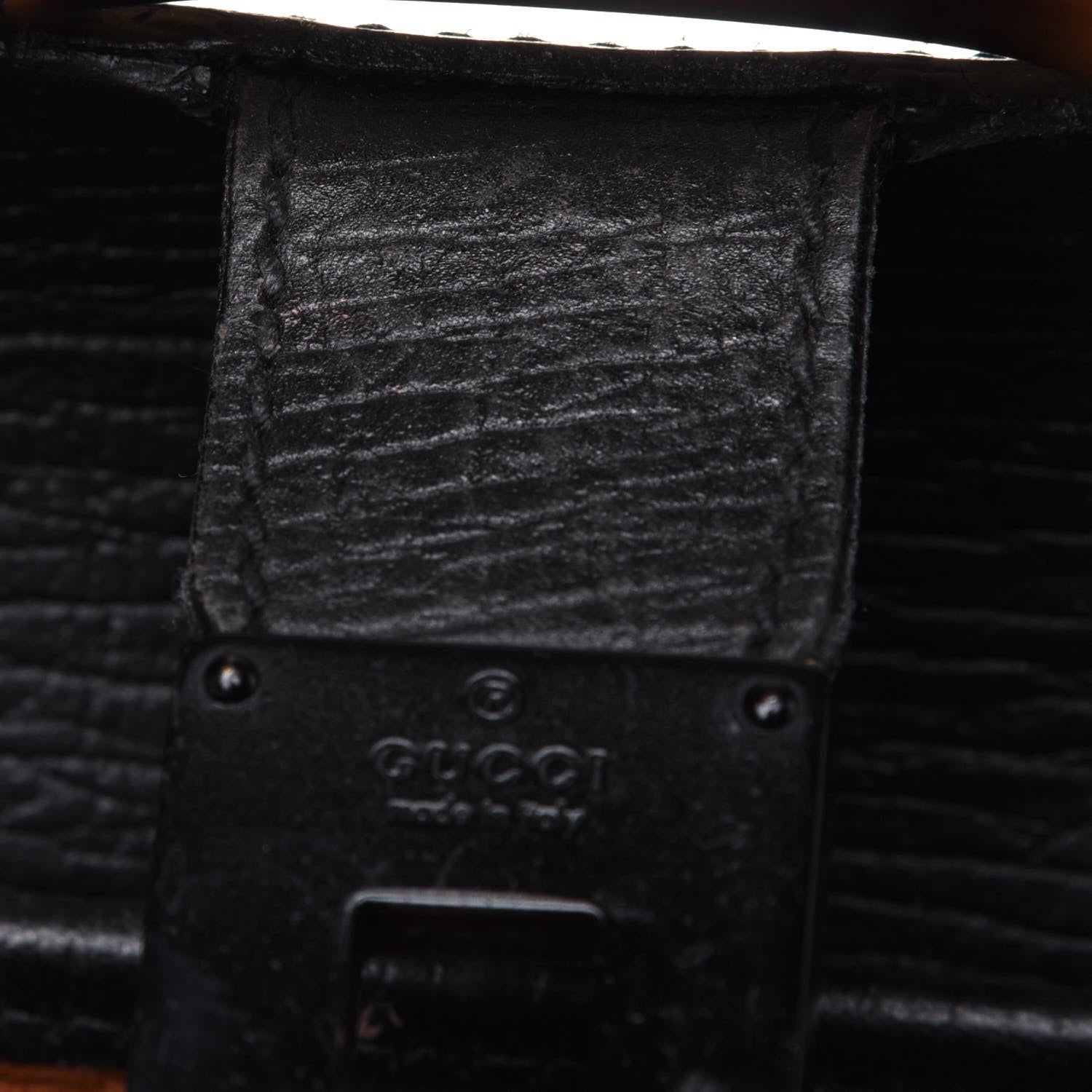 Gucci Calfskin Bamboo Bullet Black 9 of 35