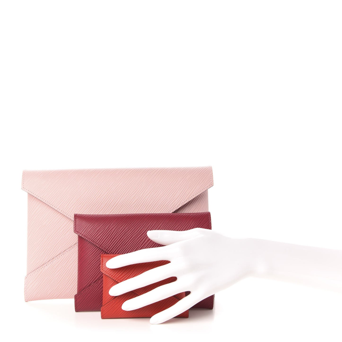 Epi Kirigami Pochette Set Rose Ballerine Fuchsia Coquelicot
