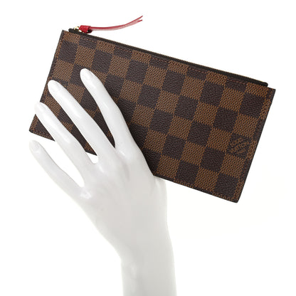 Louis Vuitton Damier Ebene Felicie Chain Wallet Zippered Insert 2 of 6