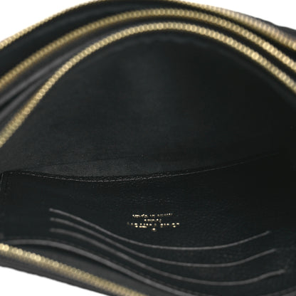 Louis Vuitton Empreinte Double Zip Pochette Black 5 of 9