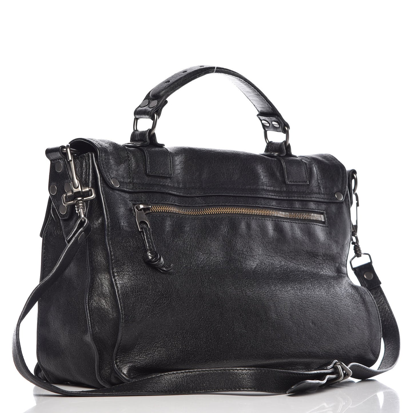 Lambskin Medium PS1 Satchel Black