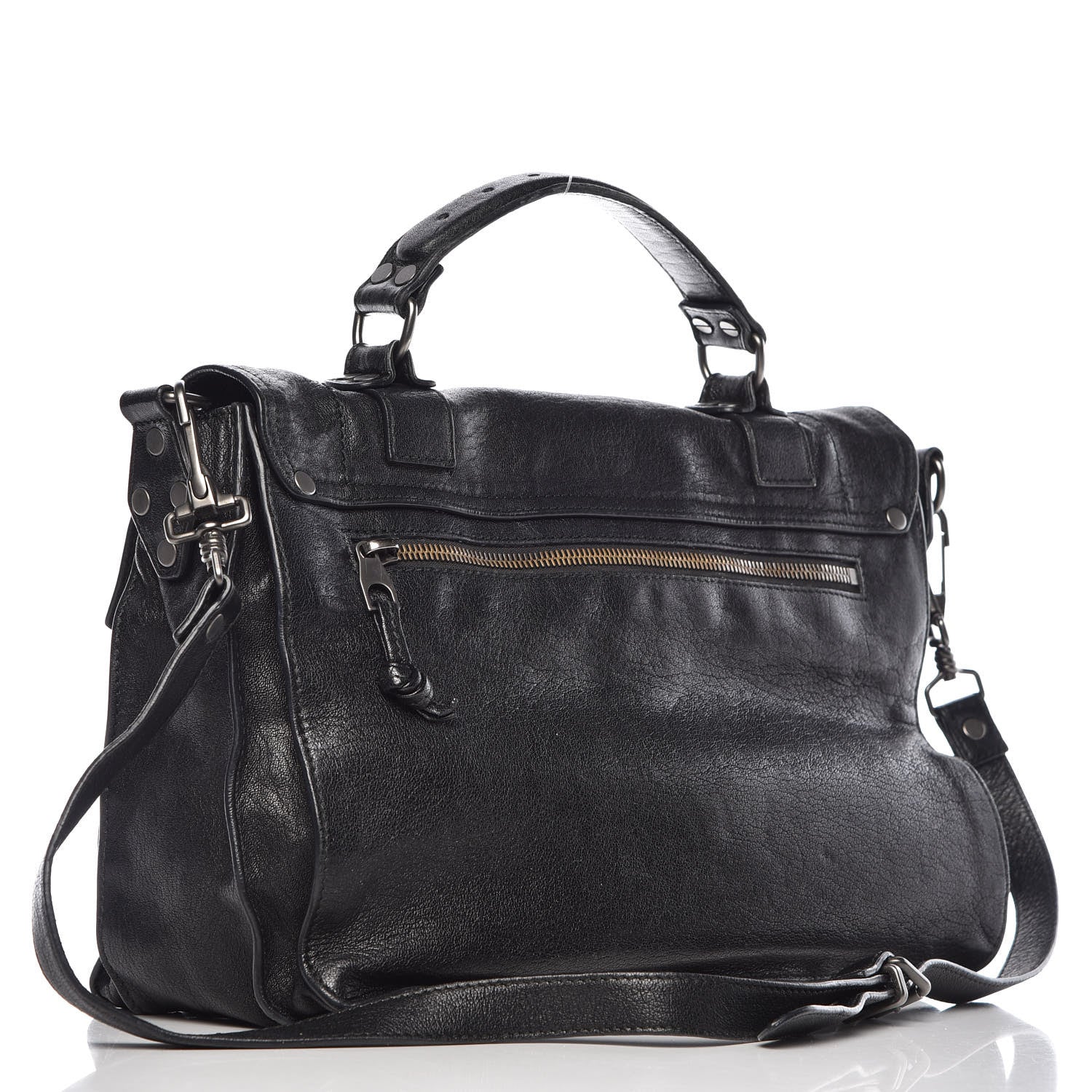 Proenza Schouler Lambskin Medium PS1 Satchel Black 4 of 15
