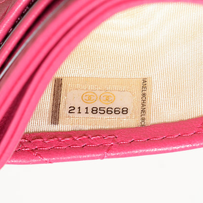 Chanel Lambskin Quilted Card Holder Fuchsia 8 of 8