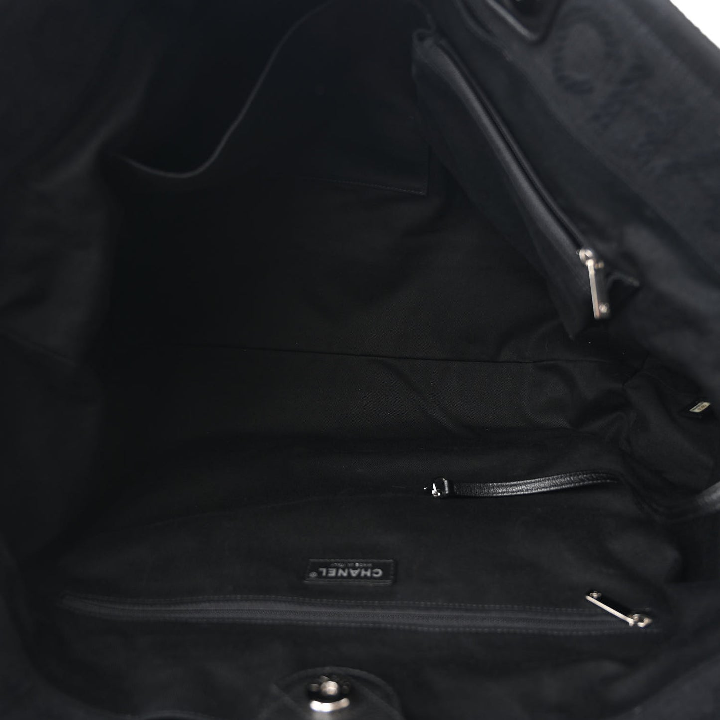 Canvas Extra Large Double Face Shopping Tote Black